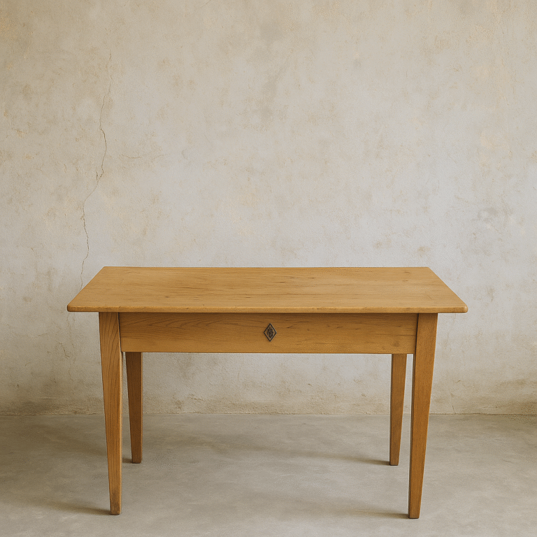 Mesa de Madera con Cajón Central
