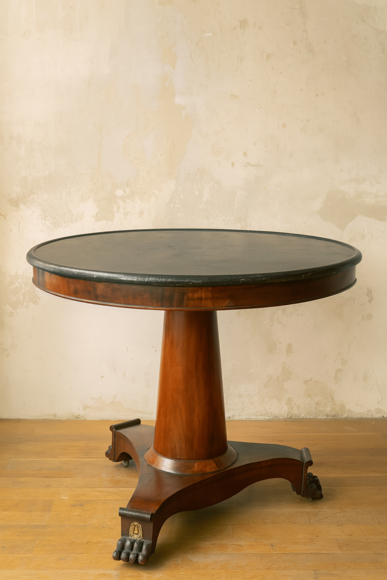 Mesa pedestal redonda