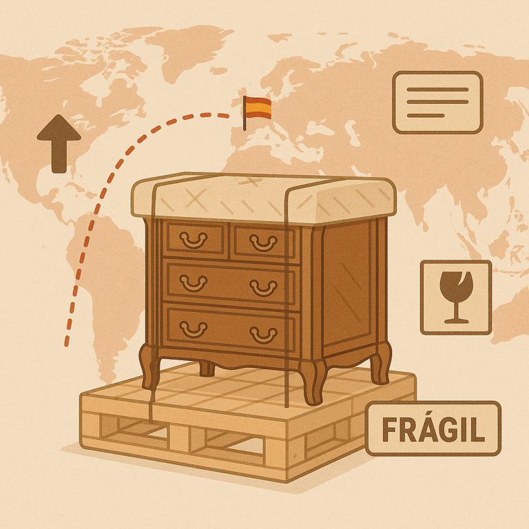 Exportar antigüedades a Latinoamérica desde Europa