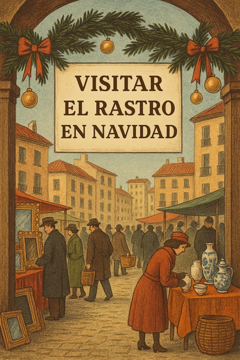 Rastro de Madrid en navidad