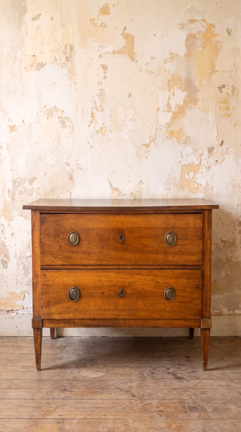 Cómoda en madera de caoba . Alemania C 1800.