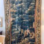 Tapiz Aubusson en seda y lana . Francia s.XVIII